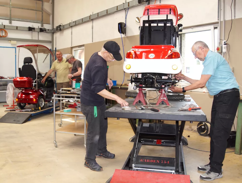 Werkstatt für Service und Aufbereitung der Seniorenmobile